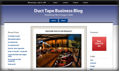 Duct Tape Blog Theme