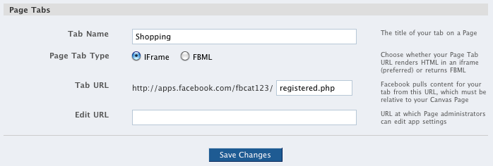 iframe in Facebook tabs