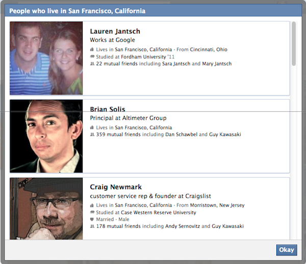 Facebook Graph Search